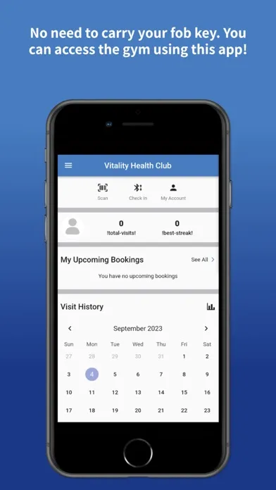 Tangkapan layar Vitality Health Club