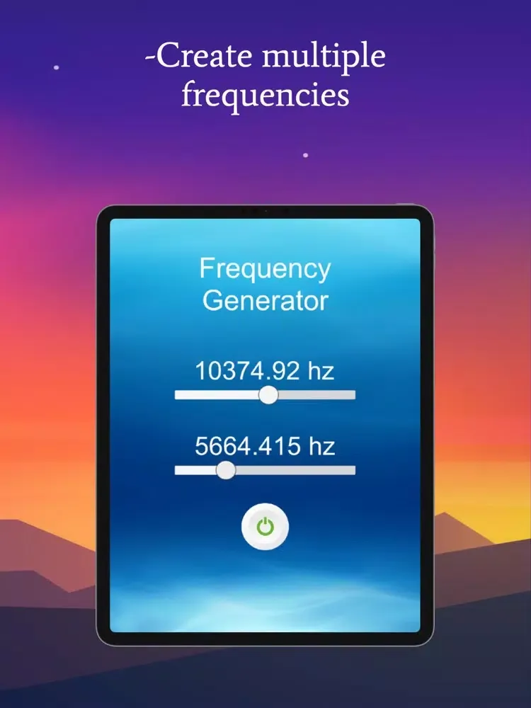 Frequency Generator + Wave iPad 应用截图
