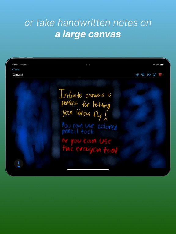 Minote - Modern notetaking iPad  Screenshots