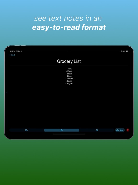 Minote - Modern notetaking iPad  Screenshots