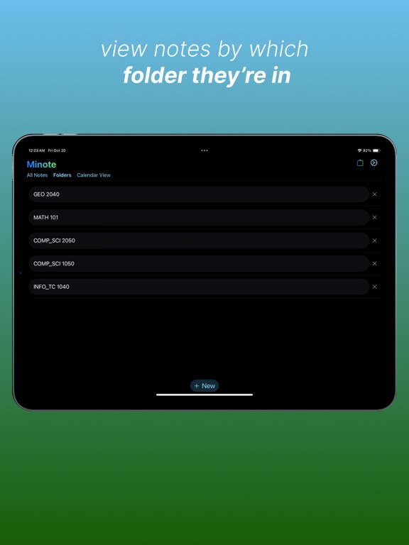 Minote - Modern notetaking iPad  Screenshots