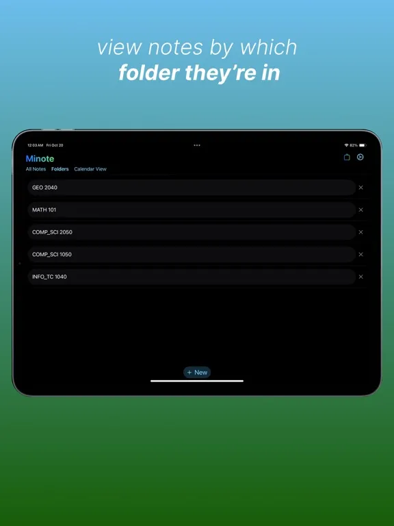 Minote - Modern notetaking iPad  スクリーンショット