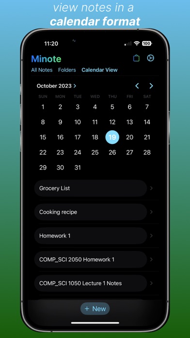 Minote - Modern notetaking Screenshots