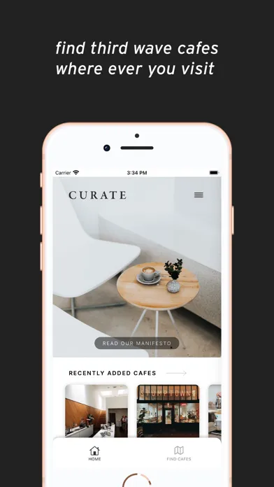 Capturas de pantalla de Curate Coffee