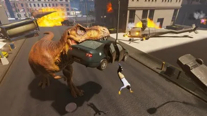 T-rex Simulator City World Screenshots