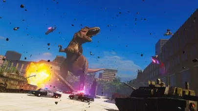T-rex Simulator City World Screenshots