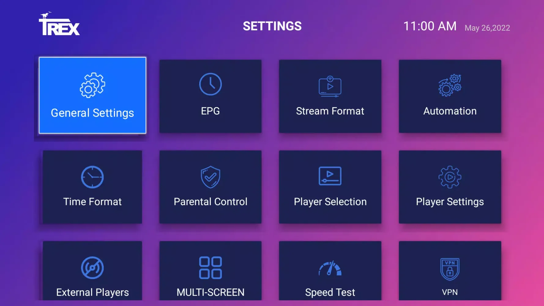 TREX OTT Screenshots