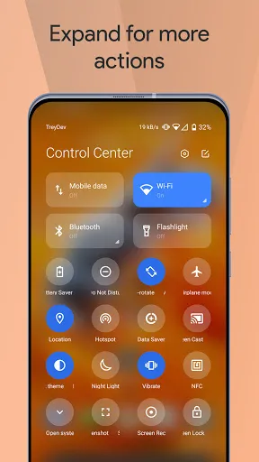 Capturas de tela do Mi Control Center