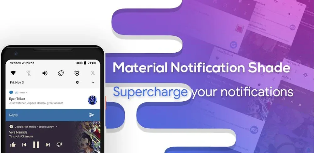 Material Notification Shade