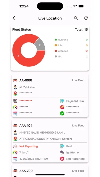 Tangkapan skrin TPL Trakker