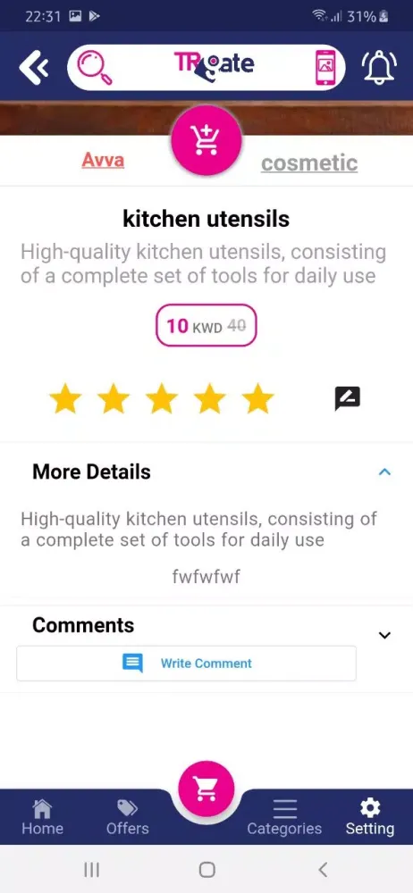 Ảnh chụp màn hình của TR Gate - Online Shopping