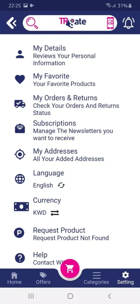 Ảnh chụp màn hình của TR Gate - Online Shopping