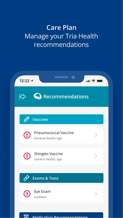 Capturas de pantalla de Tria Health
