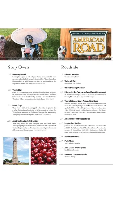 Capturas de pantalla de American Road Magazine