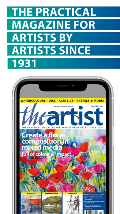 Capturas de pantalla de The Artist Magazine