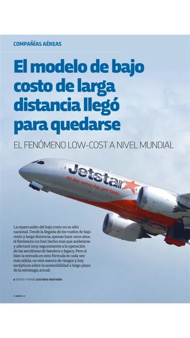 Capturas de tela do Avion Revue (América Latina)