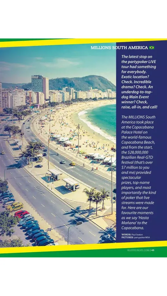 Captures d'écran de Bluff Europe Magazine