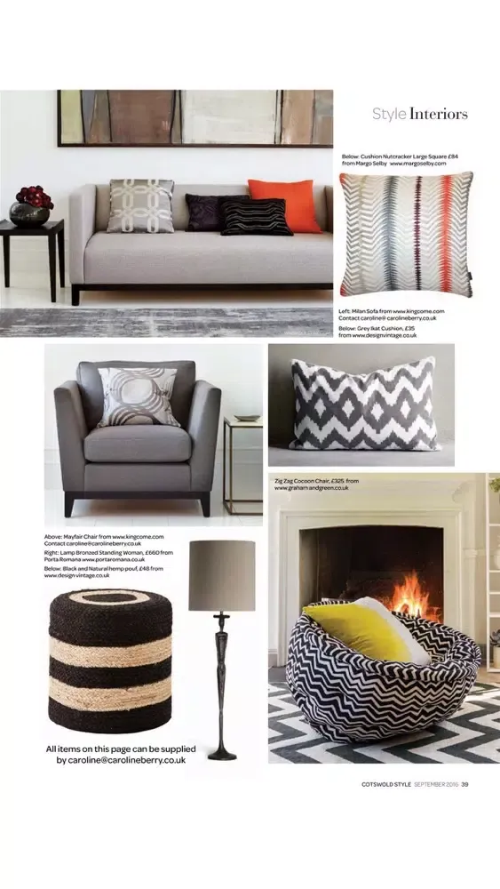 Tangkapan skrin Cotswold Style Magazine