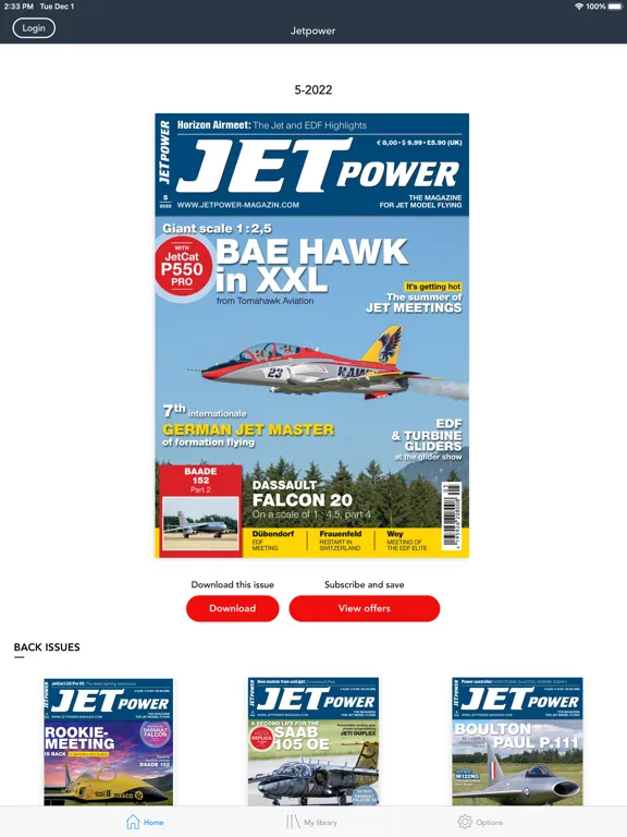 Screenshot di JETPOWER MAGAZINE – English iPad 