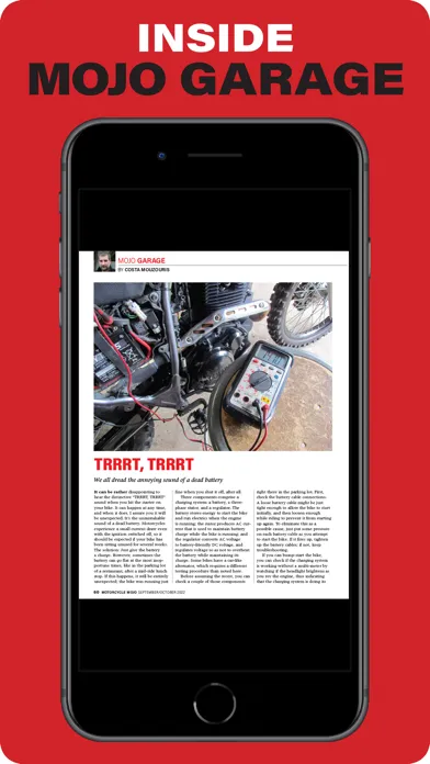 Motorcycle Mojo Magazine سکرین شاٹس