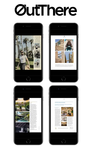 Capturas de pantalla de OutThere magazine