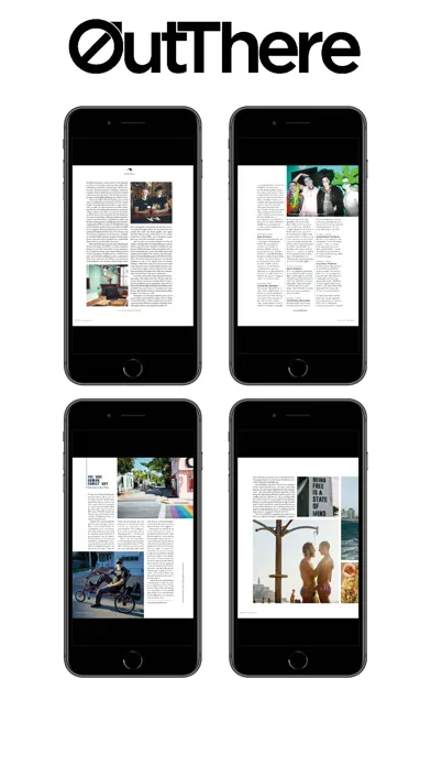 Capturas de pantalla de OutThere magazine