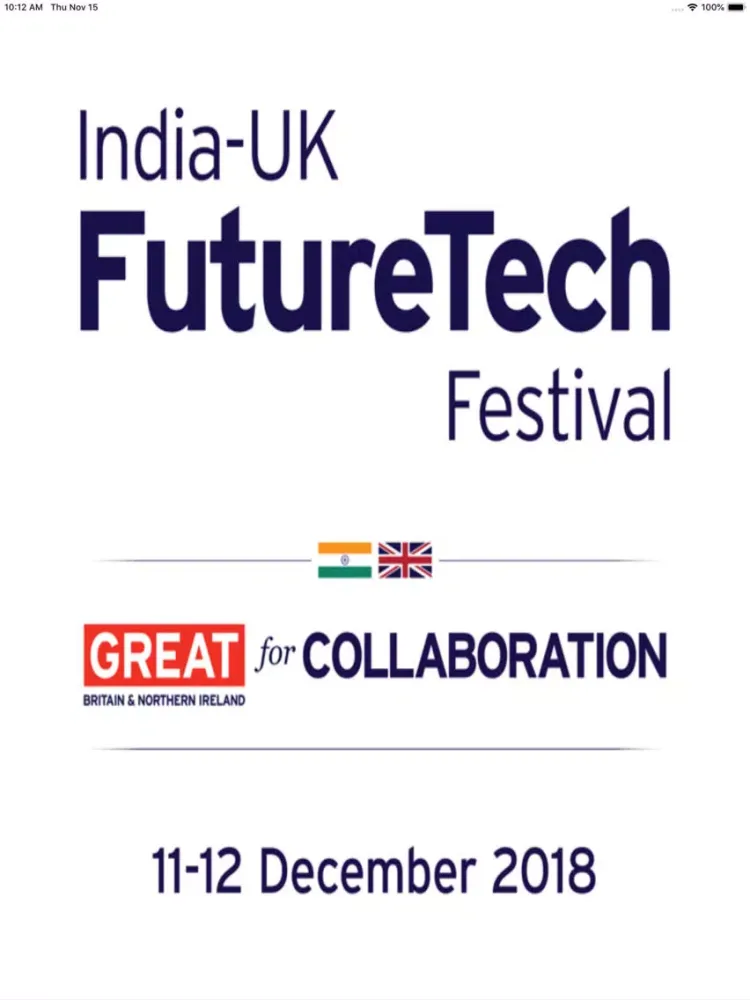 IND-UK Future Tech Fest iPad  Ekran Görüntüleri