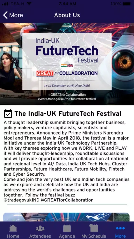 IND-UK Future Tech Fest Ekran Görüntüleri