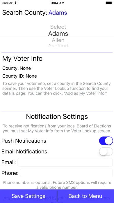 Ohio Voter Info স্ক্রিনশট