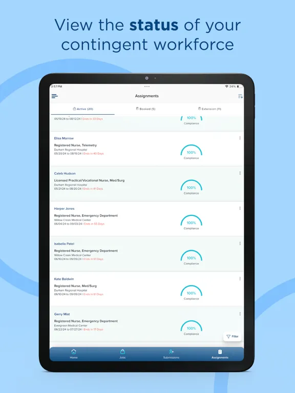 Triage Plus iPad  Screenshots