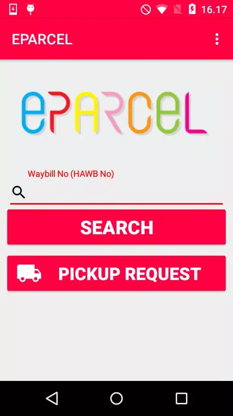 EPARCEL COMMERCIAL APP Screenshots