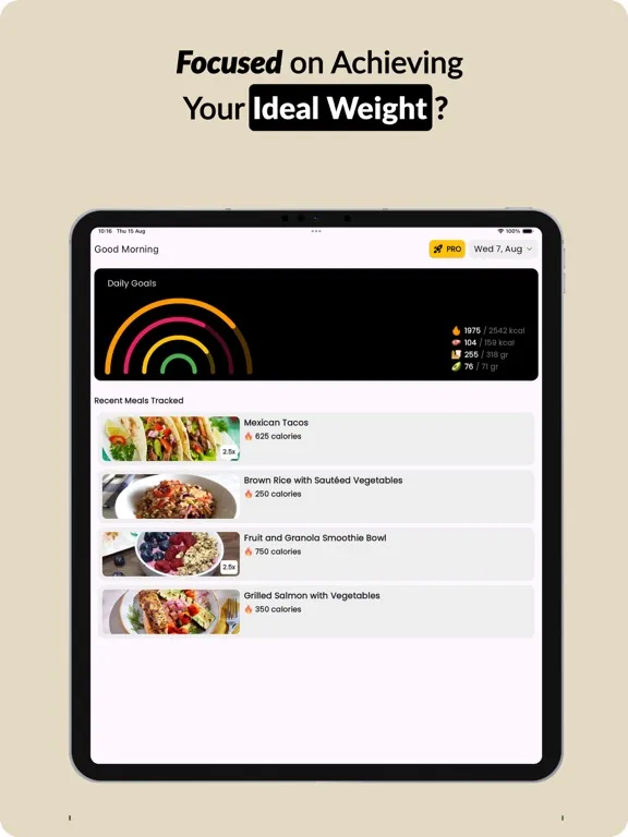 Food AI: Calorie Scanner iPad  سکرین شاٹس