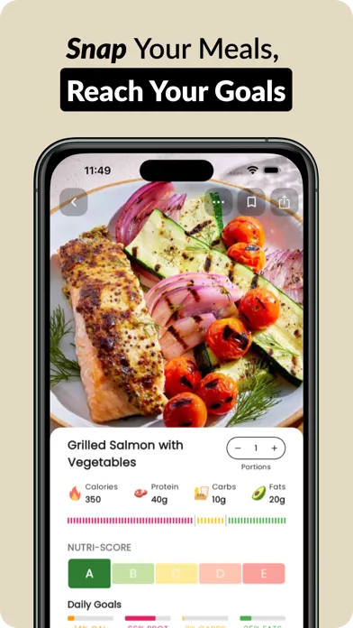 Food AI: Calorie Scanner سکرین شاٹس