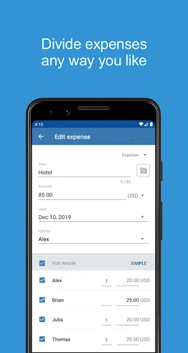Tricount - Split group bills Screenshots