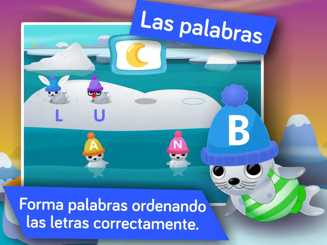 ¡Alfabeto y Palabras! Juegos educativos de ABC para niños en kinder y preescolar por Aprendes Con iPad 应用截图