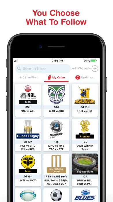 Скриншоты Tribe: Live Sports Scores