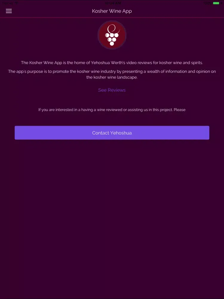 Kosher Wine iPad  Ekran Görüntüleri