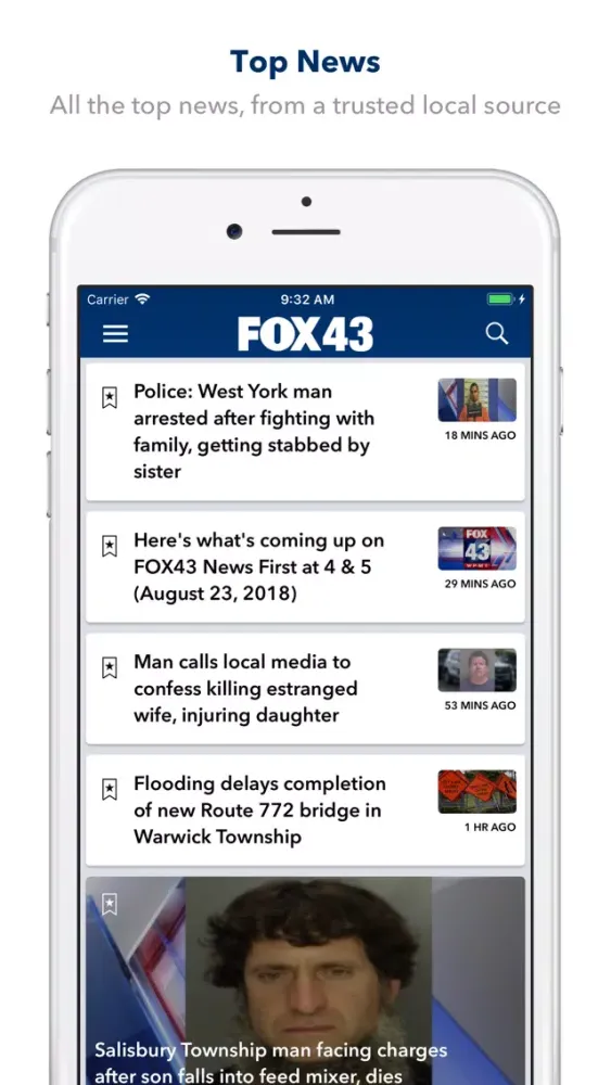 Ảnh chụp màn hình của FOX43 News - Harrisburg