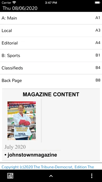 Tangkapan layar The Tribune-Democrat
