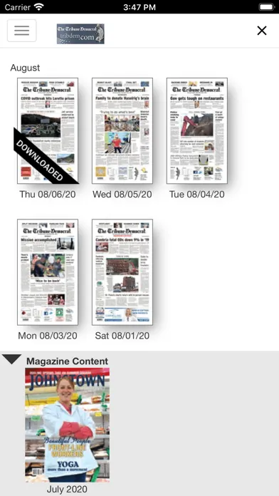 Tangkapan layar The Tribune-Democrat