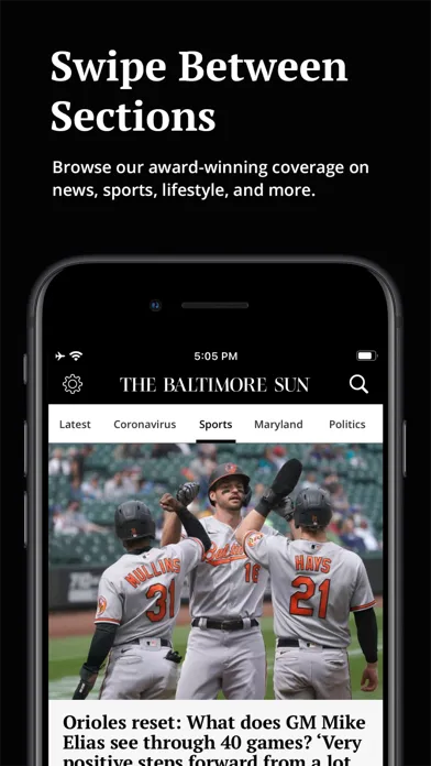 The Baltimore Sun स्क्रीनशॉट