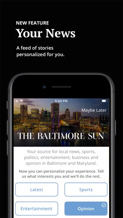 The Baltimore Sun स्क्रीनशॉट