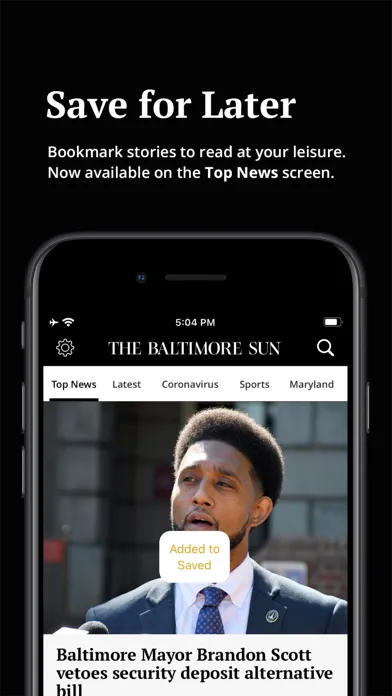 The Baltimore Sun स्क्रीनशॉट