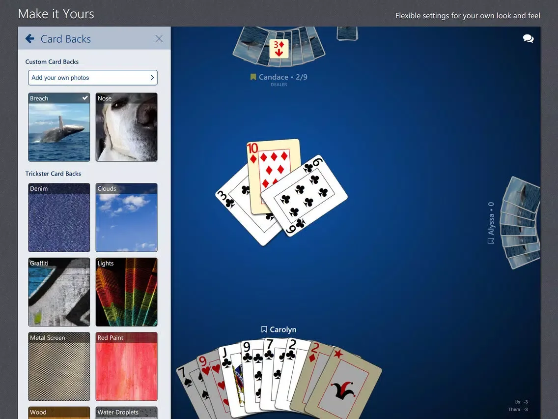Capturas de pantalla de Trickster Whist iPad 