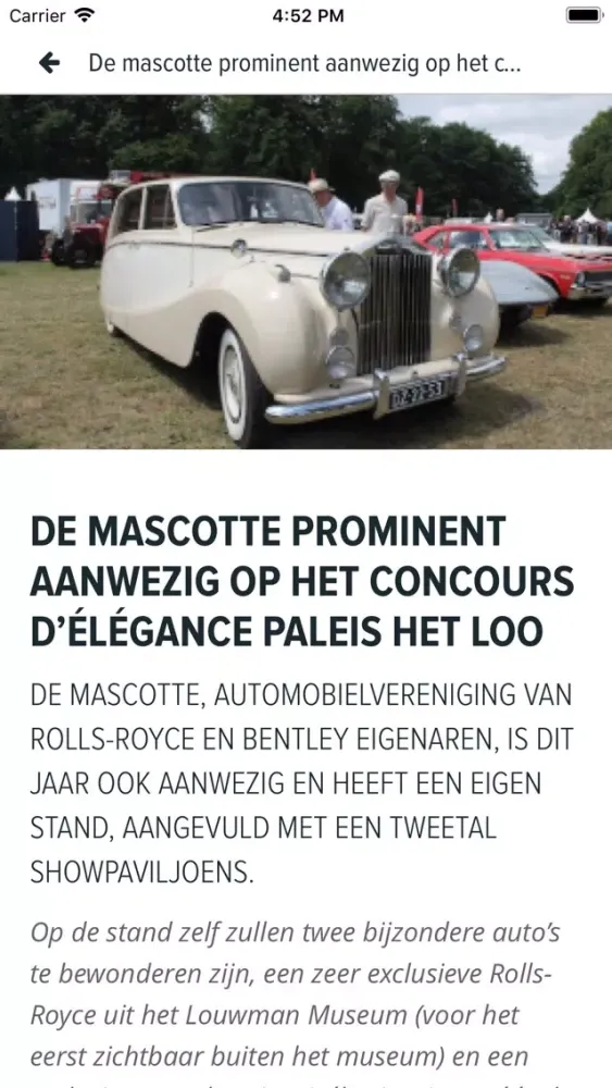 Concours d'Elegance應用截圖