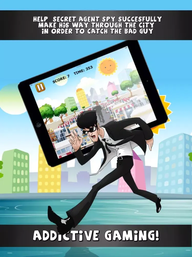 Tangkapan skrin A Secret Agent Chase: Enemy Revenge Run iPad 