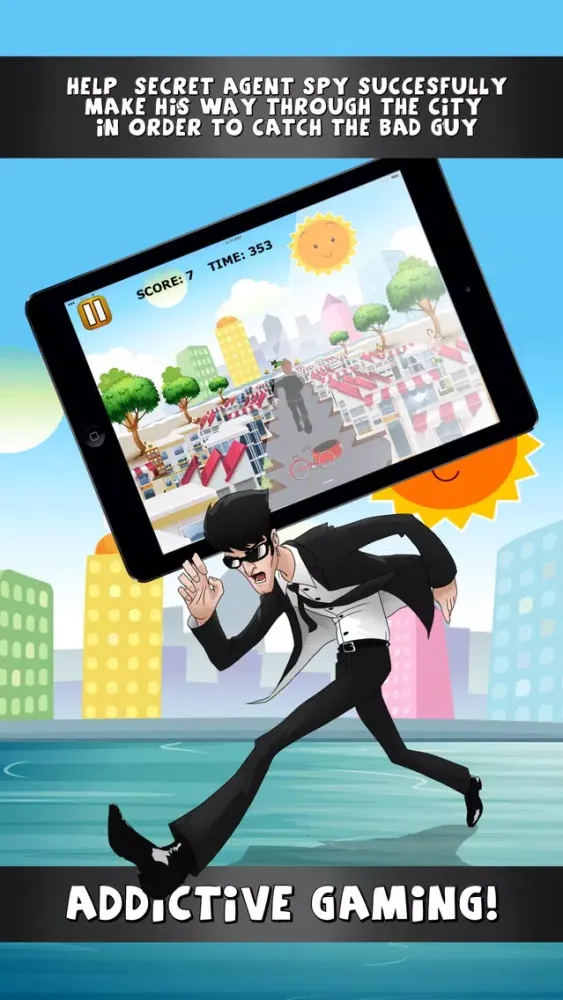 Tangkapan skrin A Secret Agent Chase: Enemy Revenge Run