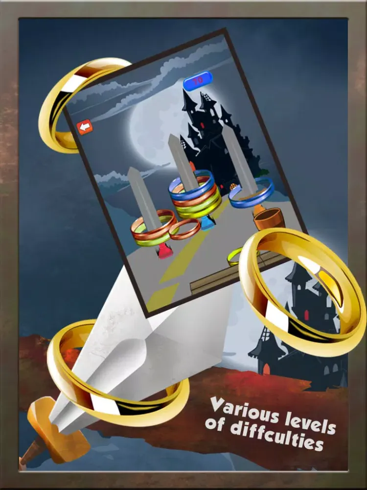 A Swords and Rings Toss Challenge: Glorious Dungeon Lord Defenders iPad  سکرین شاٹس