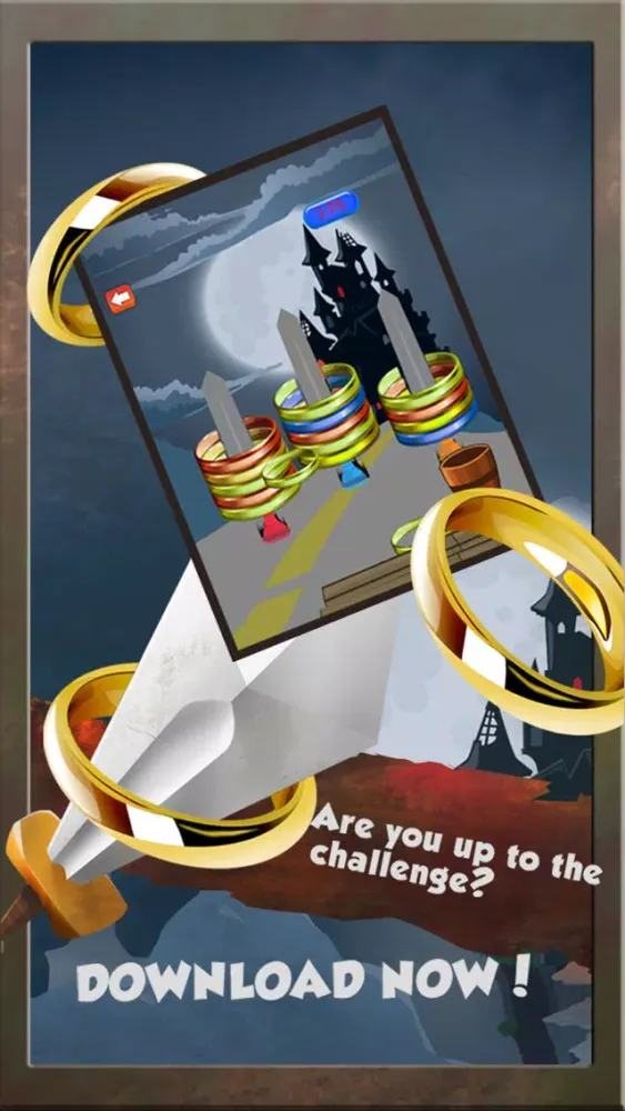 A Swords and Rings Toss Challenge: Glorious Dungeon Lord Defenders سکرین شاٹس