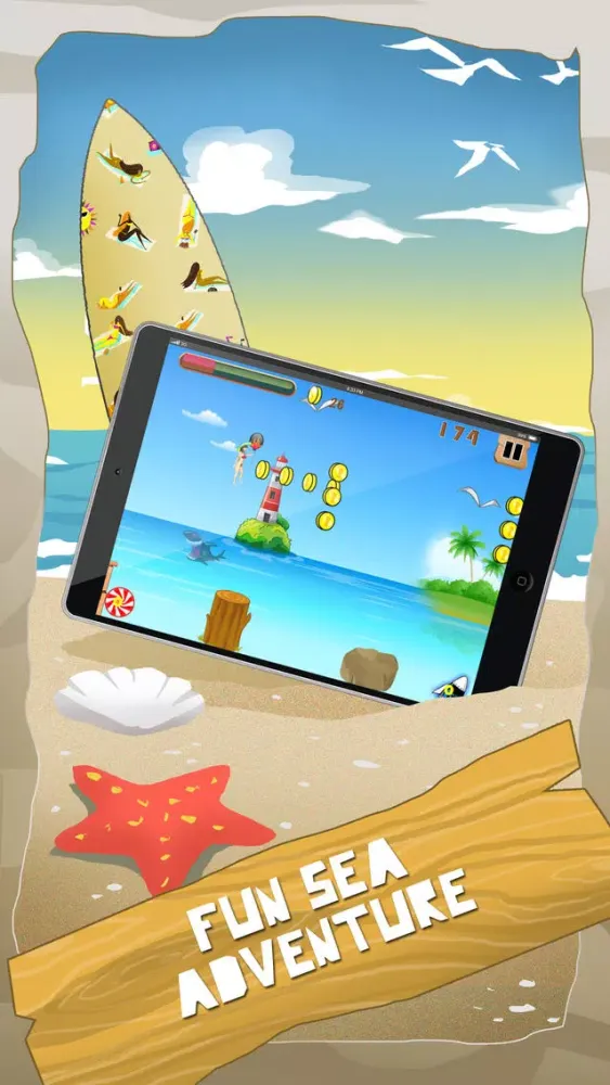 Beach Bikini Girls: Jump and Escape the Shark Screenshots